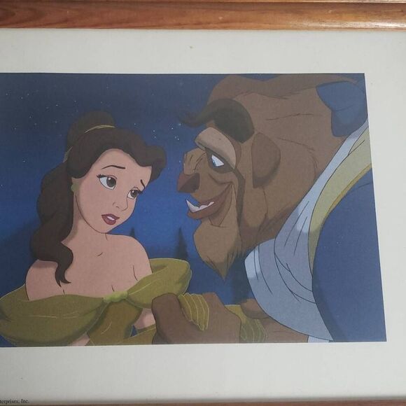 Beauty and the Beast Lithograph Picture Frame - Picture 2 of 8